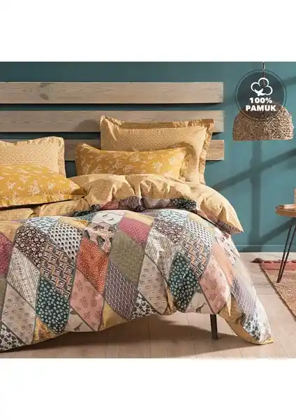 Yataş Bedding Astrid Tek Kişilik Ranforce Nevresim Takımı Modern ve Canlı Tasarımıyla Öne Çıkıyor