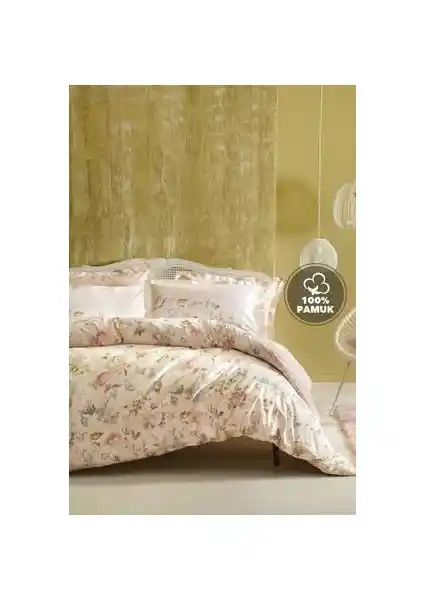 Yataş Bedding Farida Tek Kişilik Ranforce Nevresim Seti Somon Renkli ve Dayanıklı Tasarım