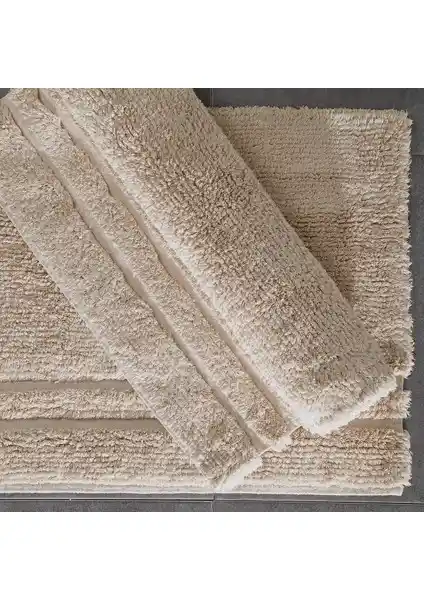Yataş Bedding Felicia Banyo Paspası Seti Bej Renkli Konfor ve Estetik Sunar