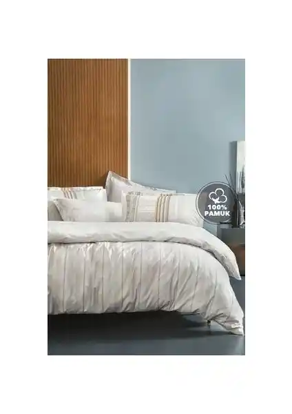 Yataş Bedding Pamena Ranforce Çift Kişilik Nevresim Seti Gri Modern ve Dayanıklı Tasarım