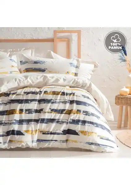 Yataş Bedding Stain Ranforce Çift Kişilik Bej Nevresim Takımı Şıklık ve Konforun Buluşması