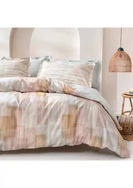 Yataş Dales Çift Kişilik Ranforce Nevresim Seti Pastel Tonlar ve Vintage Tasarım Özellikleri