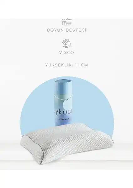 Yatsan Uykucu Visco Therapy Boyun Destekli Yastık: Ergonomik Konfor ve Boyun Sağlığı İçin Ideal Seçenek