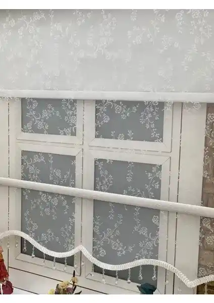 Yazar Home Çift Mekanizmalı Boncuklu Tül Stor Perde ile Modern İç Mekan Dekorasyonu