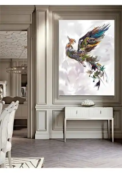 Yeni Nesil Duvar Dekoru: Dayanıklı ve Estetik Anka Kusu Kanvas Tablo Özellikleri