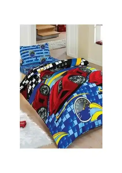 Yeni Nesil Şimşek Tek Kişilik Nevresim Seti: Renkli ve Konforlu Yatak Odası Aksesuarı