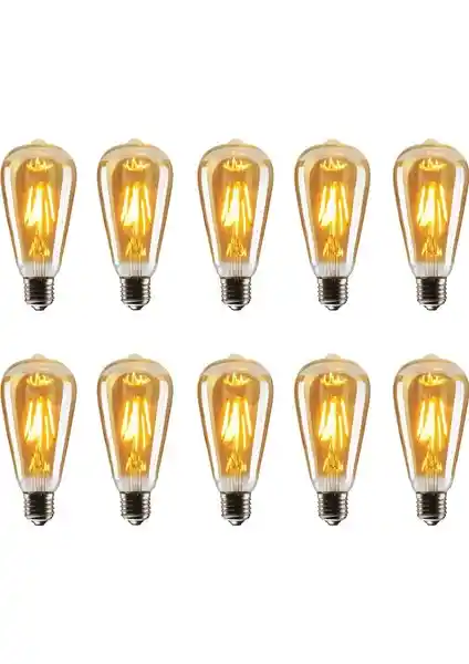 Yıldızhane Edison ST64 Flamanlı Rustik LED Ampul: Estetik ve Verimlilik Bir Arada