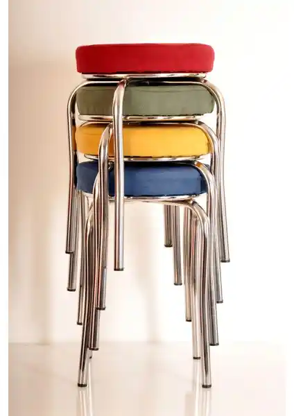 Yılmaz Masacılık Dört Kişilik Renkli Tay Tüyü Ahtapot Tabure Seti İncelemesi