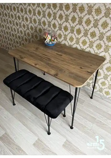 Yirmi15 Eclipse Metal Ayaklı Beyaz Masa 70x110 cm Ofis ve Ev Kullanımı İçin Uygun