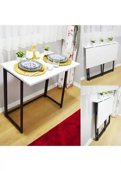Yüceer Home Katlanabilir Mutfak Masası: Modern ve Pratik Çözüm for Small Kitchens