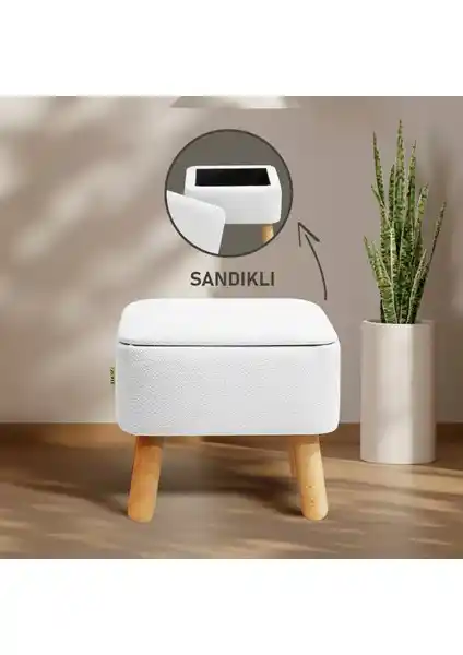 Zem Orso Bohem San<dı>klı Puf: Şık Tasarım ve Fonksiyonellik Bir Arada