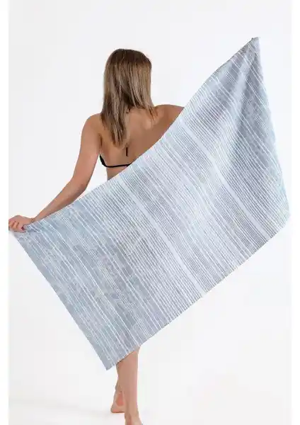 Zeynep Tekstil Marine 75x150 cm Ultra Soft Plaj Havlusu Konfor ve Şıklık Sunar