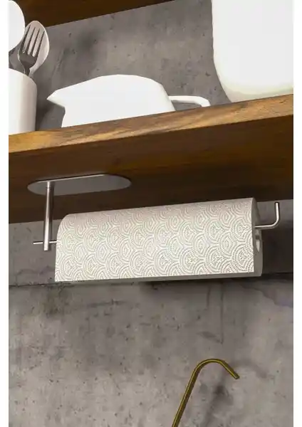 Zift Unique Paslanmaz Çelik Kağıt Havlu Askılığı Modern ve Pratik Tasarım