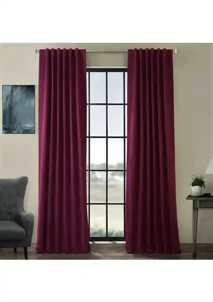 Zişan Mefruşat Bordo Renk Blackout Güneş Geçirmez Karartma Perde Özellikleri ve Kullanım Avantajları