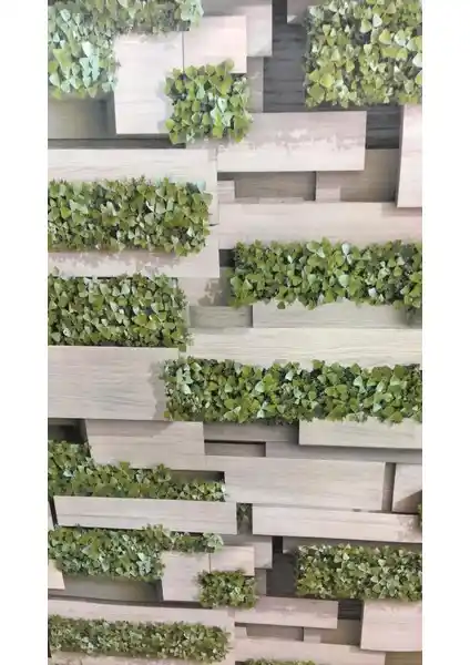 Zümrüt Doğal Saksı Görünümlü Duvar Kağıdı ile Şık ve Doğal Mekanlar Yaratın