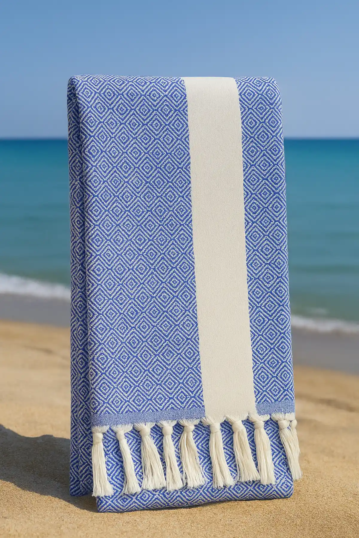 %100 Doğal Pamuk Elmas Peştemal: Şık ve Çok Yönlü Kullanım İçin Ideal