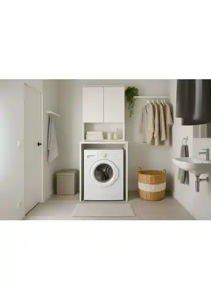 Adore Mobilya Çamaşır Makinesi Dolabı: Modern ve Şık Tasarım ile Fonksiyonellik