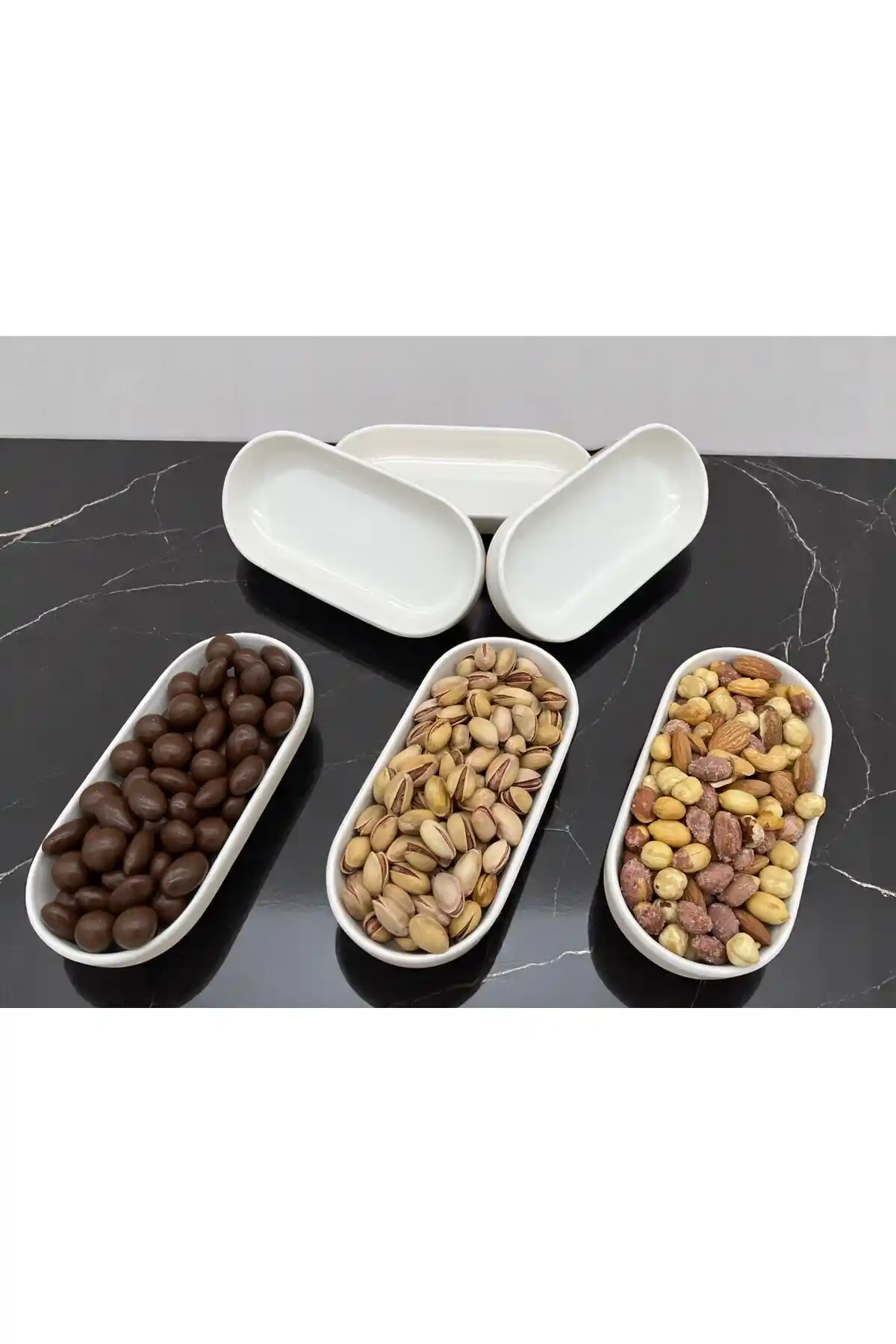 ALCE 6'lı Seramik Çerezlik ve Kahvaltılık Sosluk Seti Modern ve Dayanıklı Tasarım