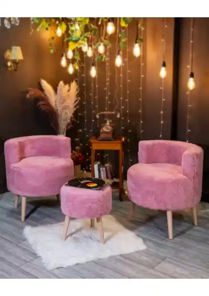 Ars Mobilya Modern 3'lü Çay Seti Ikili Koltuk Berjer ve Puf Takımı Özellikleri ve Kullanım Alanları