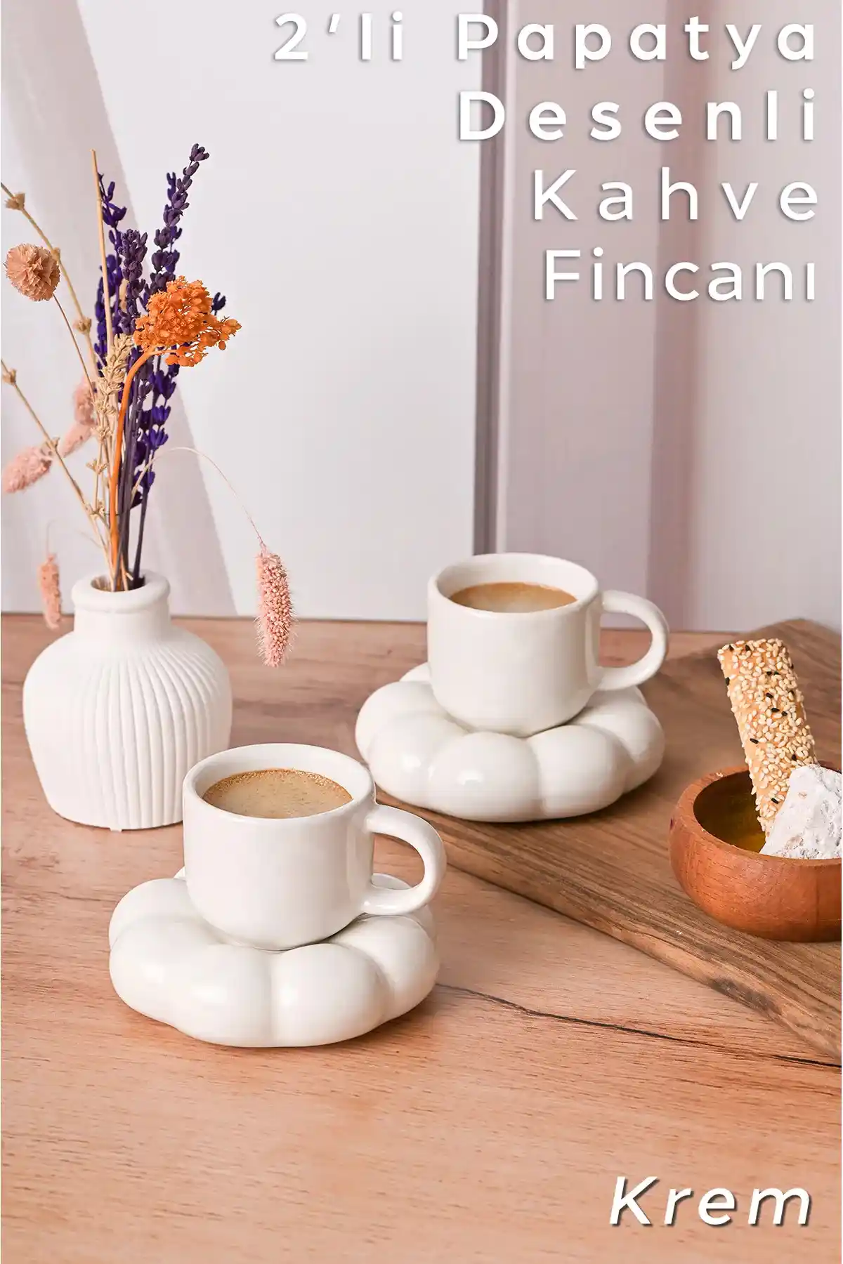 ARVALE 2 Kişilik Bulut Model Kahve Fincanı Seti Estetik ve Fonksiyonellik Bir Arada