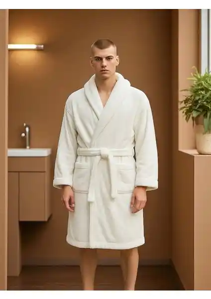 Asev Tekstil Pamuklu Erkek Bornoz: Yüksek Emicilik ve Şık Tasarım ile Konfor Sunar