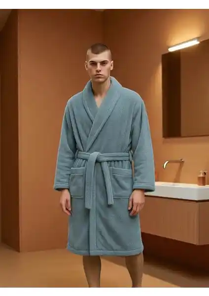 Asev Tekstil Pamuklu Erkek Bornozları Şıklık ve Konfor Sunar Günlük ve Spa Kullanımı İçin