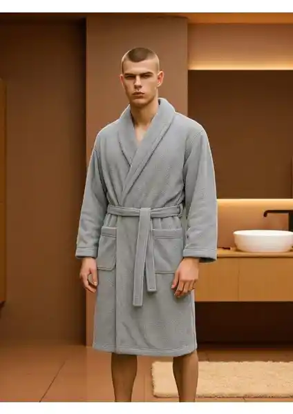 Asev Tekstil Unisex Pamuklu Bornozları Konfor ve Şıklık Sunar Günlük ve Spa Kullanımı İçin