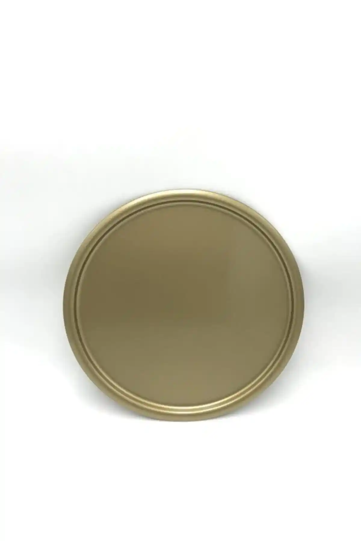 Aslı Hediyelik Metal Yuvarlak Servis Tepsisi Şık ve Dayanıklı Sunum Çözümü