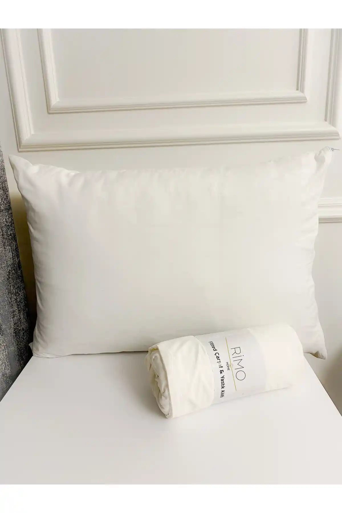 Atelier Home Çift Kişilik Beyaz Ranforce Çarşaf ve Yastık Kılıfı Seti Yatak Odası Şıklığı