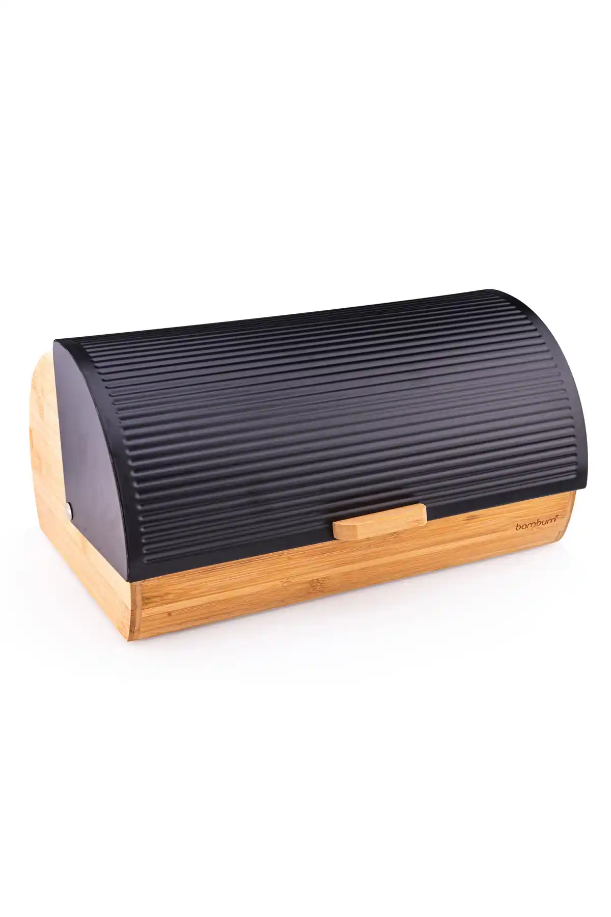 Bambum Renzo Siyah Bambu Ekmek Saklama Kabı Modern ve Dayanıklı Tasarım