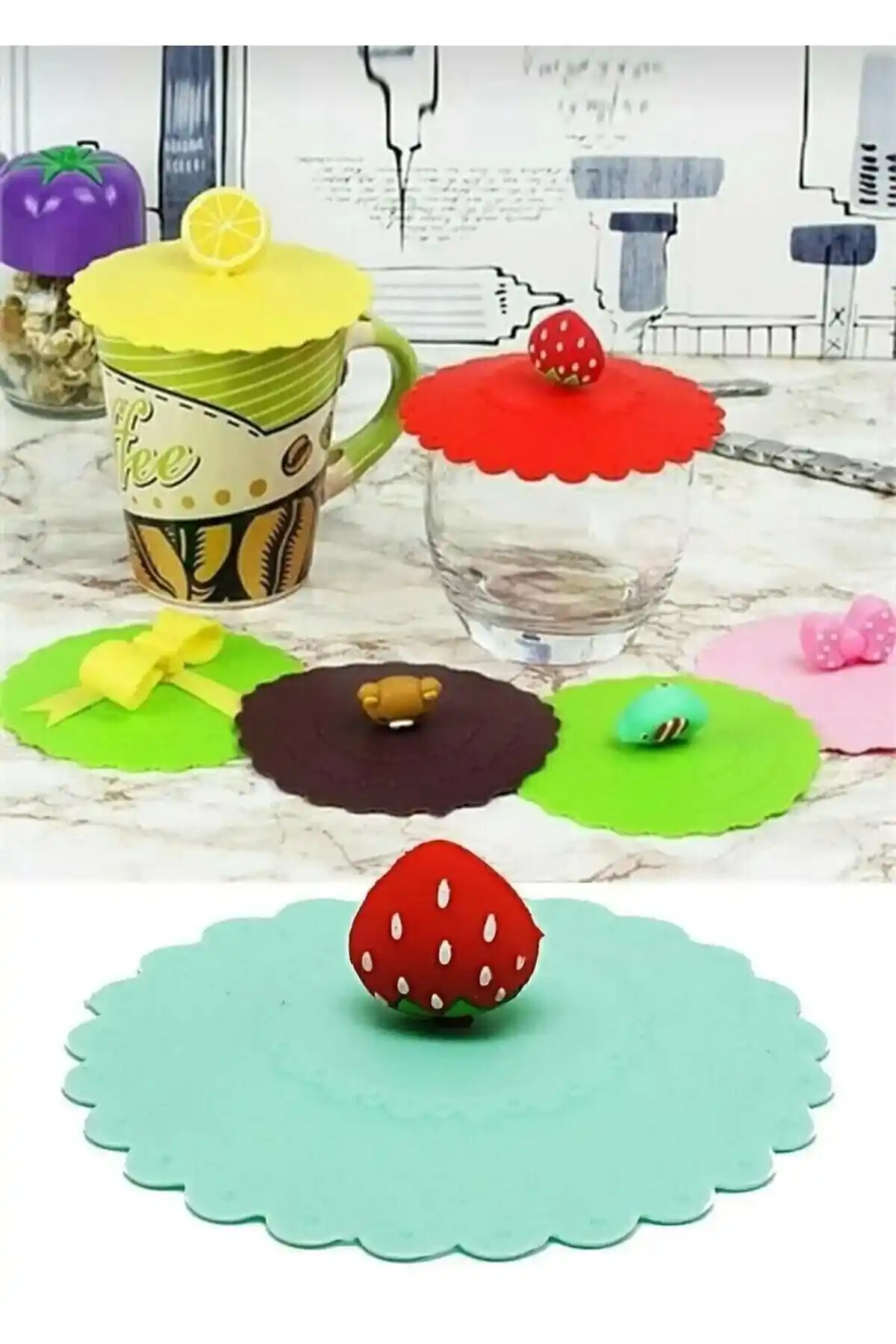 BediSey Silikon Şekilli Kupa Kapağı: Estetik ve Fonksiyonellik Bir Arada Sunar