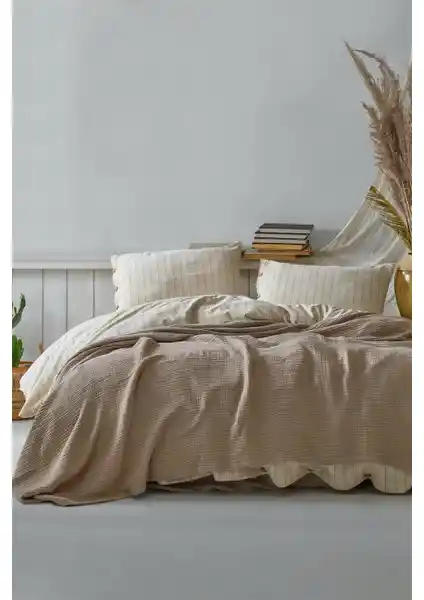 Berolige 4 Kat Müslin Pamuklu Çift Kişilik Pike ile Konfor ve Şıklık Bir Arada