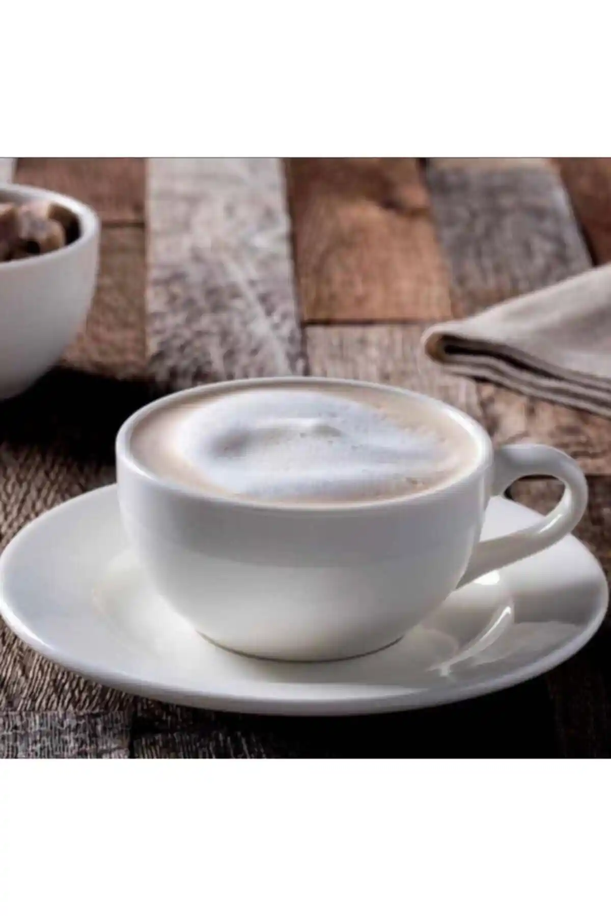 Bonna Rita Serisi 4 Parça Çay Fincanı ve Tabağı Seti Estetik ve Dayanıklı Tasarım