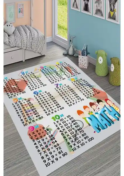 Çocuklar İçin Güvenli ve Eğitici Yıkanabilir Kaymaz Taban Halı Özellikleri ve Avantajları