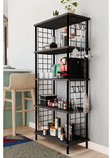 Çok Amaçlı Metal Raf Sistemi: Dayanıklı ve Estetik Depolama Çözümü