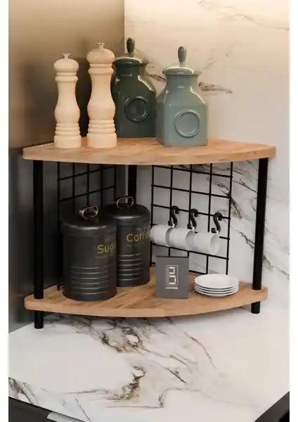 Çok Amaçlı Metal Telli Kahve Köşesi Rafı Modern ve İşlevsel Tasarım Özellikleri