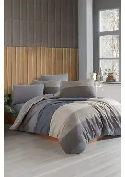 Conzaliza Çift Kişilik Pamuklu Nevresim Seti: Şıklık ve Konfor Sunan Modern Yatak Takımı