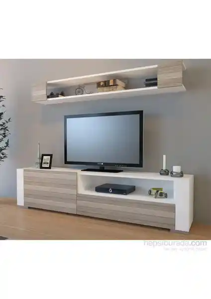 Decorotika Arya Beyaz TV Ünitesi Modern ve Fonksiyonel Tasarım Özellikleri