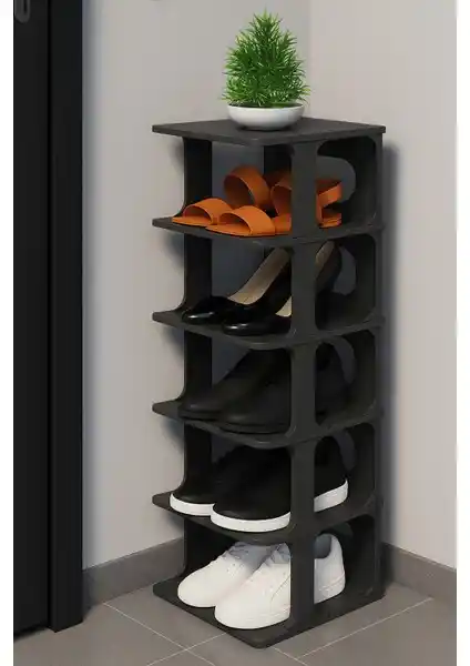 DEYHOME Lüks 5 Katlı Ayakkabılık Organizer ile Evinizde Modern ve Pratik Düzen Sağlayın