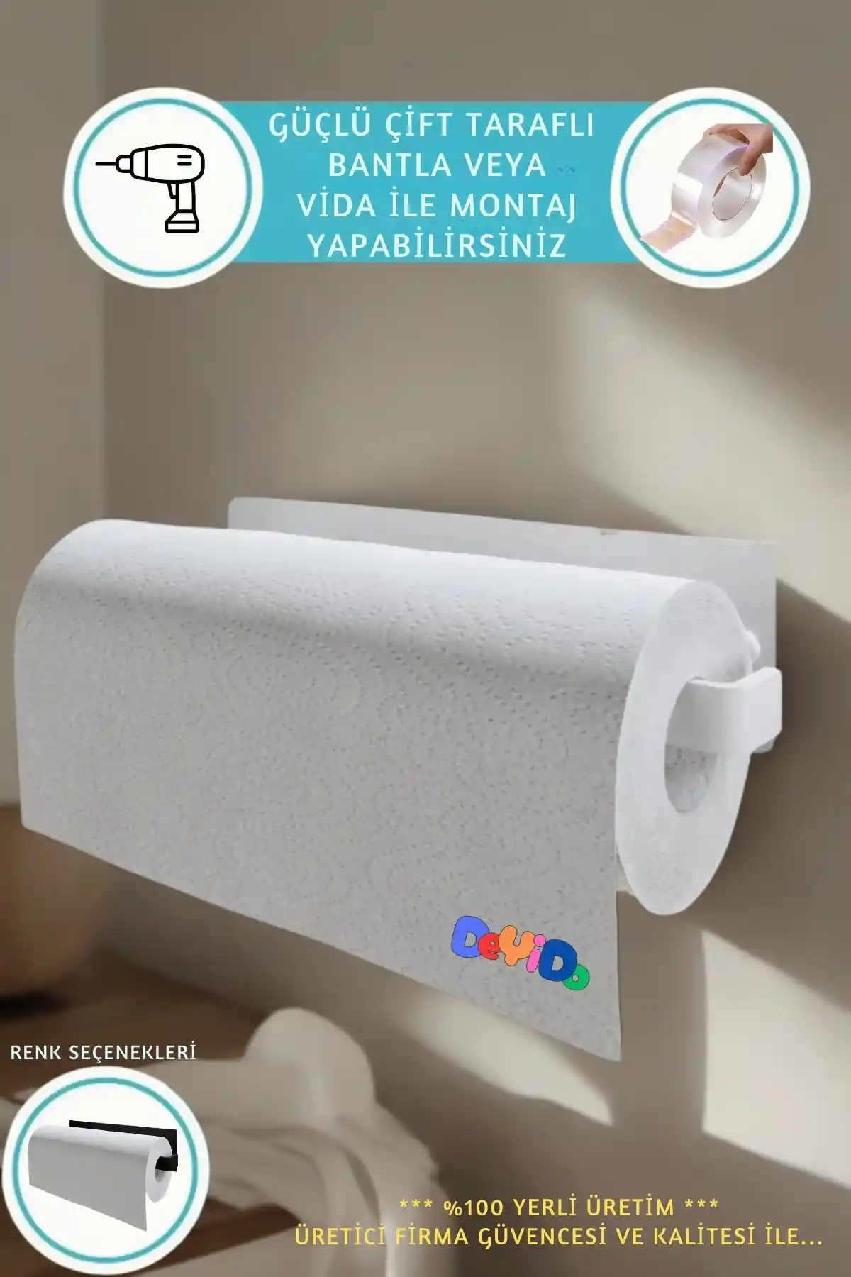 DeYiDo Yapışkanlı Metal Peçetelik: Estetik ve İşlevselliğin Modern Çözümü