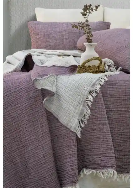 Dokubba Müslin Yatak Örtüsü: Doğal ve Çok Yönlü Konfor Sağlayan Şık Tasarım