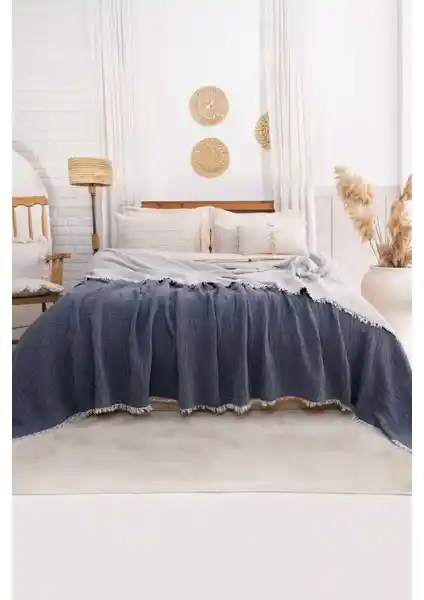 Dokubba Müslin Yatak Örtüsü Doğal ve Çok Yönlü Konfor Sunan Pamuk Kumaş Ürünü