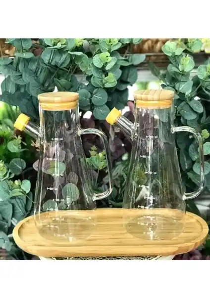 Doremcy Bambu Kapaklı Vakumlu Borosilikat 3'lü Set: Şık ve Fonksiyonel Mutfak Gereçleri