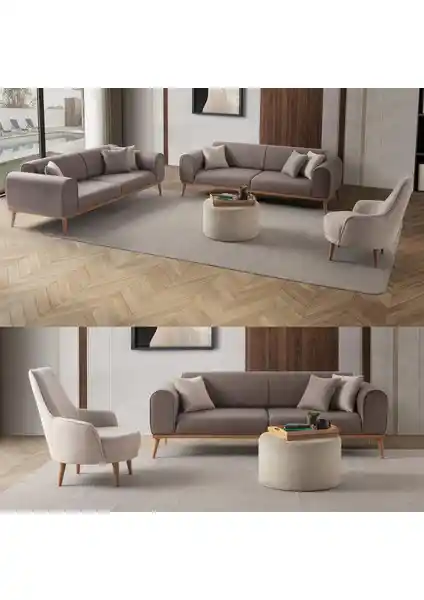 Edsy Home Rebull 3+3+1+1 Modern Koltuk Takımı Estetik ve Fonksiyonellik
