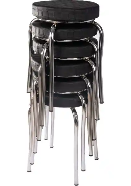 Ekip Metal Tabure Mutfak Sandalyesi Dayanıklı ve Şık Endüstriyel Tasarım