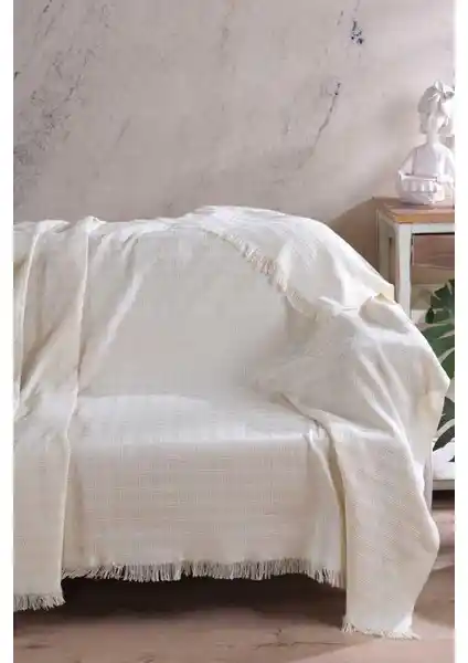 Elart Carlo Ekru Koltuk Örtüsü Modern Dekorasyon ve Koruma Çözümü