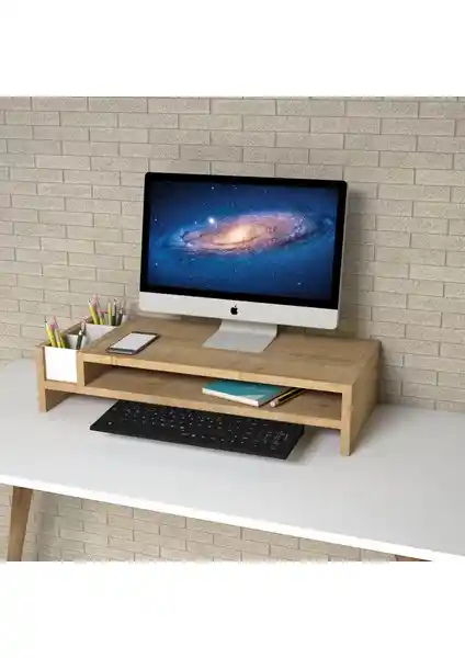 Emkawood Sally Laptop Standı Modern Çalışma Ortamları İçin Dayanıklı ve Şık Tasarım
