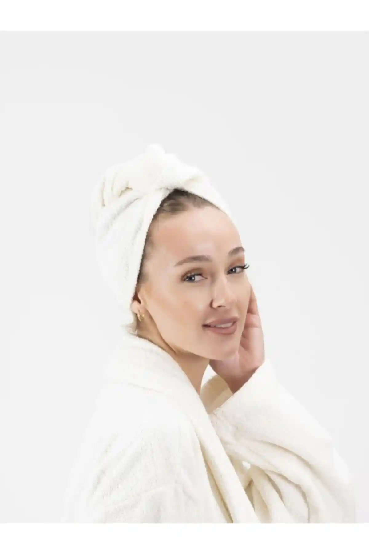 Ender Home CottonVerse %100 Pamuk Saç Kurulama Bonesi Yüksek Emicilik ve Dayanıklılık Sağlar