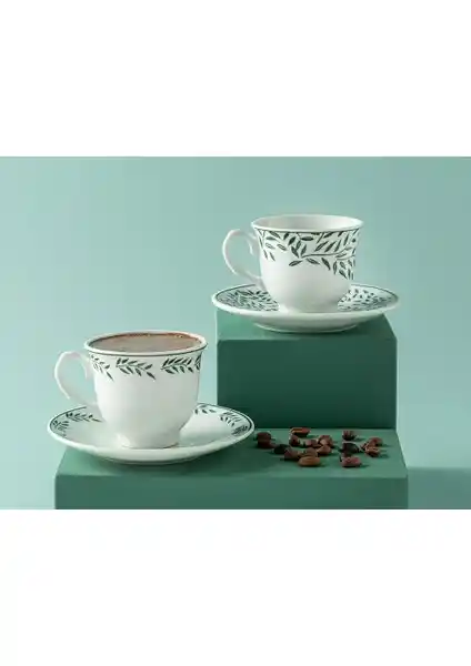 English Home Blatt Porselen Kahve Fincan Takımı Estetik ve Kullanışlı Tasarımıyla Günlük Kahve Keyfi