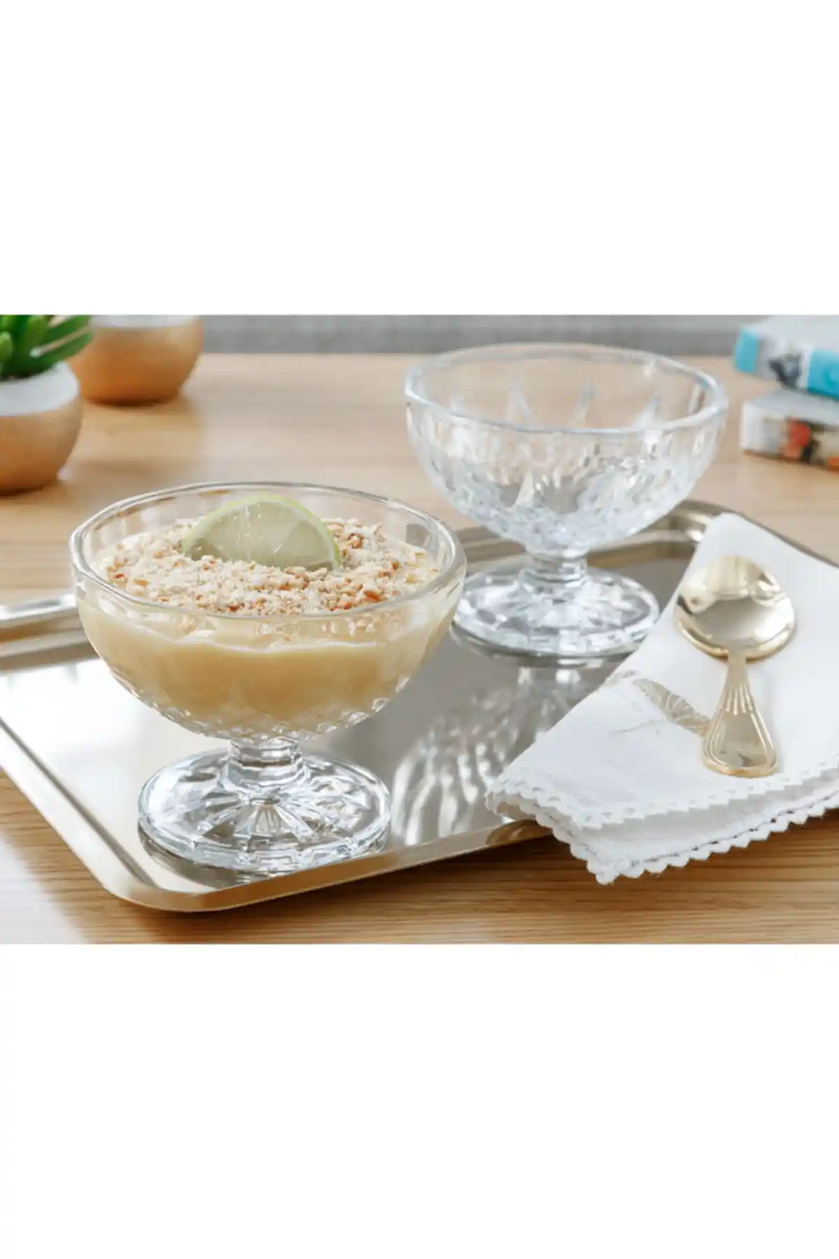 English Home Rich Cam 2'li Dondurma Kasesi: Şeffaf ve Şık Sunumlar İçin İdeal Tasarım